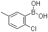 2-氯-5-甲基苯硼酸分子结构 (CAS 193353-35-4)