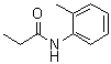 N-(2-甲基苯基)丙酰胺分子结构 (CAS 19343-15-8)