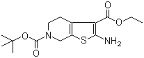 2-Amino-4,7-dihydro-5H-thieno[2,3-c]pyridine-3,6-dicarboxylic acid 6-tert-butyl 3-ethyl ester molecular structure (CAS 193537-14-3)
