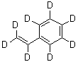 结构式 CAS# 19361-62-7, 全氘苯乙烯