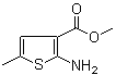 Methyl 2-amino-5-methylthiophene-3-carboxylate molecular structure (CAS 19369-53-0)