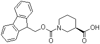 结构式 CAS# 193693-67-3, (R)-1-芴甲氧羰基哌啶-3-甲酸