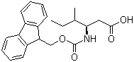 Fmoc-L-beta-homoisoleucine molecular structure (CAS 193954-27-7)