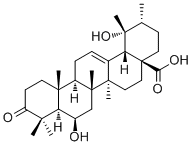 6,19-Dihydroxyurs-12-en-3-oxo-28-oic acid molecular structure (CAS 194027-11-7)