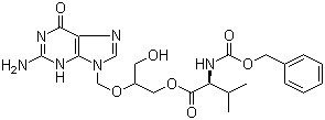 Cbz-Valine ganciclovir molecular structure (CAS 194154-40-0)