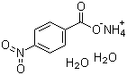 Ammonium 4-nitrobenzoate dihydrate molecular structure (CAS 19416-70-7)