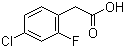 4-Chloro-2-fluorophenylacetic acid molecular structure (CAS 194240-75-0)