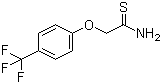 2-[4-(三氟甲基)苯氧基]硫代乙酰胺分子结构 (CAS 19432-91-8)