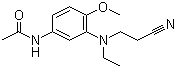 N-[3-[(2-Cyanoethyl)ethylamino]-4-methoxyphenyl]acetamide molecular structure (CAS 19433-94-4)