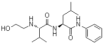 N-(2-Hydroxyethyl)-L-valyl-N-phenyl-L-leucinamide molecular structure (CAS 194351-53-6)