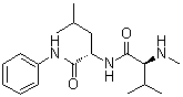 N-Methyl-L-valyl-N-phenyl-L-leucinamide molecular structure (CAS 194351-54-7)
