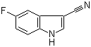 structure of CAS# 194490-15-8, 5-Fluoro-1H-indole-3-carbonitrile
