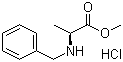 N-Benzyl-L-alanine methyl ester hydrochloride molecular structure (CAS 19460-85-6)