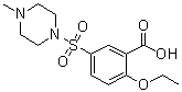 2-Ethoxy-5-(4-methyl-1-piperazinylsulfonyl)benzoic acid molecular structure (CAS 194602-23-8)