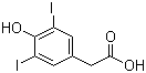 4-Hydroxy-3,5-diiodophenylacetic acid molecular structure (CAS 1948-39-6)