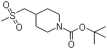 1-tert-Butoxycarbonyl-4-[(methylsulfonyl)methyl]piperidine molecular structure (CAS 194872-09-8)
