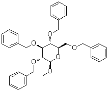 Methyl 2,3,4,6-tetra-O-benzyl-beta-D-glucopyranoside molecular structure (CAS 19488-61-0)