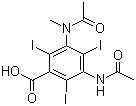 甲泛影酸分子结构 (CAS 1949-45-7)