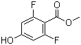 结构式 CAS# 194938-88-0, 2,6-二氟-4-羟基苯甲酸甲酯