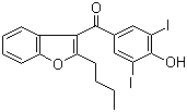 2-Butyl-3-(3,5-Diiodo-4-hydroxy benzoyl) benzofuran molecular structure (CAS 1951-26-4)