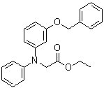 N-Phenyl-N-[3-(phenylmethoxy)phenyl]glycine ethyl ester molecular structure (CAS 1951441-40-9)