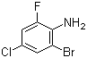 结构式 CAS# 195191-47-0, 2-溴-4-氯-6-氟苯胺