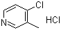 4-Chloro-3-methylpyridine hydrochloride molecular structure (CAS 19524-08-4)