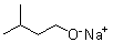 Isoamyl alcohol sodium salt molecular structure (CAS 19533-24-5)