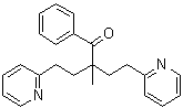 2-Methyl-1-phenyl-4-(2-pyridinyl)-2-[2-(2-pyridinyl)ethyl]-1-butanone molecular structure (CAS 195371-52-9)