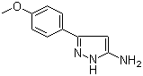 3-(4-Methoxyphenyl)-1H-pyrazol-5-amine molecular structure (CAS 19541-95-8)