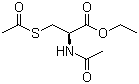 structure of CAS# 19547-89-8, S,N-Diacetyl-L-cysteine ethyl ester;S,N-Diacetylcysteine monoethyl ester