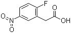 结构式 CAS# 195609-18-8, 2-氟-5-硝基苯乙酸