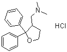Tetrahydro-N,N-dimethyl-2,2-diphenyl-3-furanmethanamine hydrochloride molecular structure (CAS 195615-84-0)