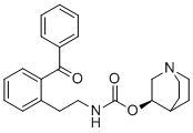 structure of CAS# 1956436-64-8, Solifenacin Benzoyl (R)-Quinuclidinyl Impurity;(R)-Quinuclidin-3-yl 2-benzoylphenethylcarbamate;[(3R)-1-azabicyclo[2.2.2]octan-3-yl] N-[2-(2-benzoylphenyl)ethyl]carbamate