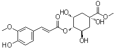 (1alpha,3R,4alpha,5R)-1,3,5-Trihydroxy-4-[[(2E)-3-(4-hydroxy-3-methoxyphenyl)-1-oxo-2-propen-1-yl]oxy]cyclohexanecarboxylic acid methyl ester molecular structure (CAS 195723-10-5)