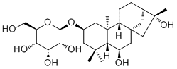 2,6,16-Kauranetriol 2-O-beta-D-allopyranoside molecular structure (CAS 195735-16-1)