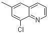 8-氯-6-甲基喹啉分子结构 (CAS 19655-46-0)
