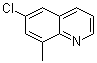 6-Chloro-8-methylquinoline molecular structure (CAS 19655-50-6)
