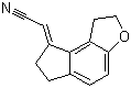 (E)-(1,6,7,8-Tetrahydro-2H-indeno[5,4-b]furan-8-ylidene)acetonitrile molecular structure (CAS 196597-79-2)