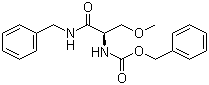 N-[(1R)-1-(甲氧基甲基)-2-氧代-2-[(苯基甲基)氨基]乙基]氨基甲酸苄酯分子结构 (CAS 196601-68-0)