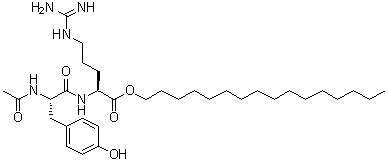 N-乙酰基-L-酪氨酰-L-精氨酸十六烷基酯分子结构 (CAS 196604-48-5)