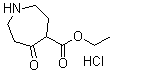 Hexahydro-5-oxo-1H-azepine-4-carboxylic acid ethyl ester hydrochloride molecular structure (CAS 19673-14-4)