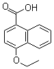 4-乙氧基-1-萘甲酸分子结构 (CAS 19692-24-1)