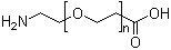 alpha-(2-Aminoethyl)-omega-(2-carboxyethoxy)poly(oxy-1,2-ethanediyl) molecular structure (CAS 196936-04-6)
