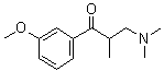 3-(Dimethylamino)-1-(3-methoxyphenyl)-2-methyl-1-propanone molecular structure (CAS 197145-37-2)
