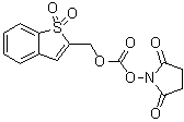 1-[[[(1,1-Dioxidobenzo[b]thien-2-yl)methoxy]carbonyl]oxy]-2,5-pyrrolidinedione molecular structure (CAS 197244-91-0)