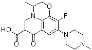 10-Fluoro-3-methyl-9-(4-methylpiperazin-1-yl)-7-oxo-3,7-dihydro-2H-[1,4]oxazino[2,3,4-ij]quinoline-6-carboxylic acid molecular structure (CAS 197291-75-1)