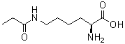 structure of CAS# 1974-17-0, N6-(1-Oxopropyl)-L-lysine;epsilon-N-Propionyl-L-lysine