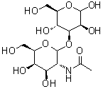 3-O-[2-(Acetylamino)-2-deoxy-D-galactopyranosyl]-D-mannopyranose molecular structure (CAS 197457-62-8)