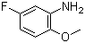 结构式 CAS# 1978-39-8, 5-氟-2-甲氧基苯胺